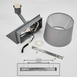 Hofstein Schonenwerd Wandleuchte Grau, 1-flammig -Wandleuchten Verkaufsgeschäft schonenwerd wandleuchte h3557068 4