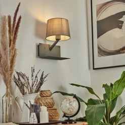 Hofstein Schonenwerd Wandleuchte Grau, 1-flammig -Wandleuchten Verkaufsgeschäft schonenwerd wandleuchte h3557068 6