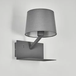 Hofstein Schonenwerd Wandleuchte Grau, 1-flammig -Wandleuchten Verkaufsgeschäft schonenwerd wandleuchte h3557068 7