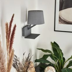 Hofstein Schonenwerd Wandleuchte Grau, 1-flammig -Wandleuchten Verkaufsgeschäft schonenwerd wandleuchte h3557068 9