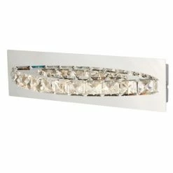 Searchlight CLOVER Wandleuchte LED Chrom, Silber, Transparent, Klar, 1-flammig -Wandleuchten Verkaufsgeschäft searchlight clover wandleuchte 6002cc 2