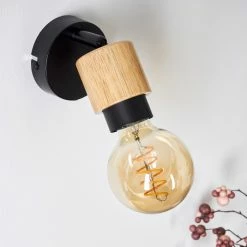 Hofstein Sezze Wandleuchte Schwarz, 1-flammig -Wandleuchten Verkaufsgeschäft sezze wandleuchte h3403174 7