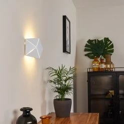 Hofstein Shouver Wandleuchte LED Wei&szlig;, 1-flammig -Wandleuchten Verkaufsgeschäft shouver wandleuchte h3375204 11