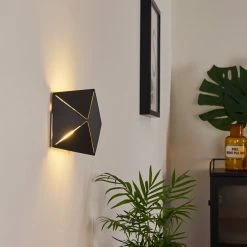 Hofstein Shouver Wandleuchte LED Schwarz, 1-flammig -Wandleuchten Verkaufsgeschäft shouver wandleuchte h3375228 11