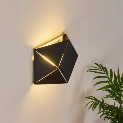Hofstein Shouver Wandleuchte LED Schwarz, 1-flammig -Wandleuchten Verkaufsgeschäft shouver wandleuchte h3375228 14