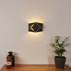 Hofstein Shouver Wandleuchte LED Schwarz, 1-flammig -Wandleuchten Verkaufsgeschäft shouver wandleuchte h3375228 6