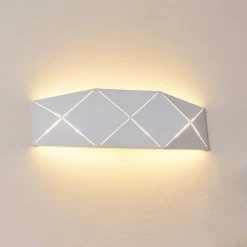 Hofstein Shouver Wandleuchte LED Wei&szlig;, 1-flammig -Wandleuchten Verkaufsgeschäft shouver wandleuchte h3375242 15