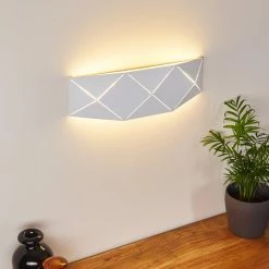 Hofstein Shouver Wandleuchte LED Wei&szlig;, 1-flammig -Wandleuchten Verkaufsgeschäft shouver wandleuchte h3375242 17