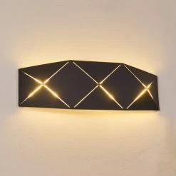 Hofstein Shouver Wandleuchte LED Schwarz, 1-flammig -Wandleuchten Verkaufsgeschäft shouver wandleuchte h3375266 15