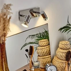 Hofstein Sibarco Wandleuchte LED Chrom, 2-flammig -Wandleuchten Verkaufsgeschäft sibarco wandleuchte h3548196 5