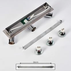 Hofstein Sibarco Wandleuchte LED Chrom, 3-flammig 14 Hofstein Sibarco Wandleuchte LED Chrom, 3-flammig -Wandleuchten Verkaufsgeschäft sibarco wandleuchte h3548219 4