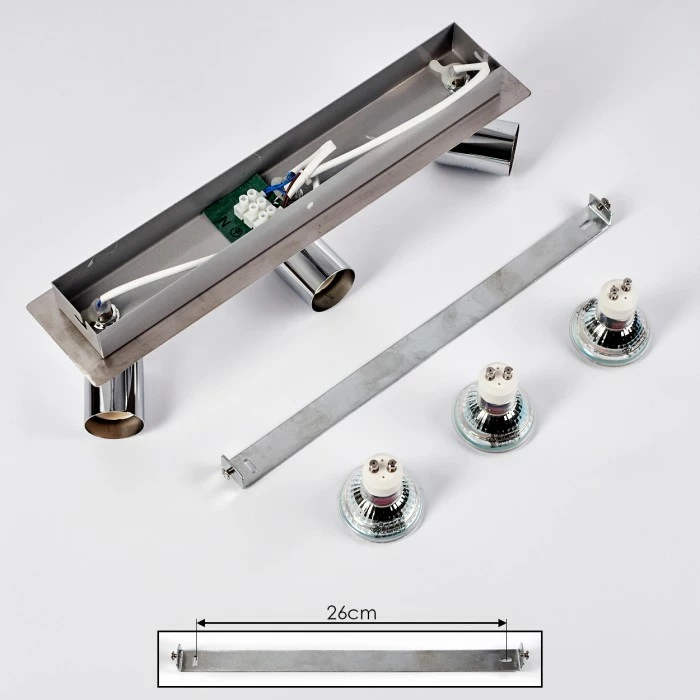 Hofstein Sibarco Wandleuchte LED Chrom, 3-flammig 5 Hofstein Sibarco Wandleuchte LED Chrom, 3-flammig – Bild 5