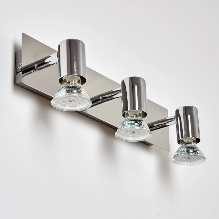 Hofstein Sibarco Wandleuchte LED Chrom, 3-flammig 8 Hofstein Sibarco Wandleuchte LED Chrom, 3-flammig – Bild 8