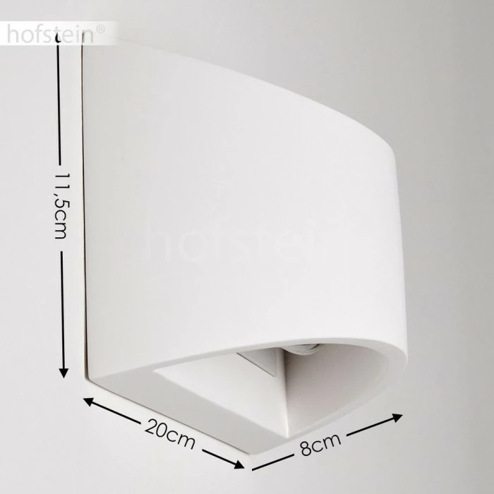 Hofstein Skorped Wandleuchte Weiß, 1-flammig 2 Hofstein Skorped Wandleuchte Weiß, 1-flammig – Bild 2