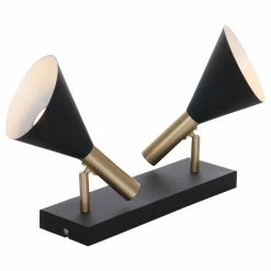 Steinhauer Anne's choice Wandleuchte LED Messing, Schwarz, 2-flammig -Wandleuchten Verkaufsgeschäft steinhauer anne s choice wandleuchte 2492zw 2