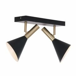 Steinhauer Anne's choice Wandleuchte LED Messing, Schwarz, 2-flammig -Wandleuchten Verkaufsgeschäft steinhauer anne s choice wandleuchte 2492zw 4