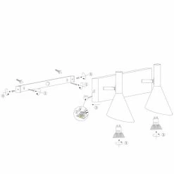 Steinhauer Anne's choice Wandleuchte LED Messing, Schwarz, 2-flammig -Wandleuchten Verkaufsgeschäft steinhauer anne s choice wandleuchte 2492zw 9