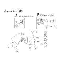 Steinhauer Dolphin Wandleuchte Gr&uuml;n, 1-flammig -Wandleuchten Verkaufsgeschäft steinhauer dolphin wandleuchte 1323g 10