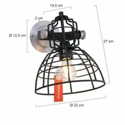 Steinhauer Mark III mini Wandleuchte Schwarz, 1-flammig -Wandleuchten Verkaufsgeschäft steinhauer mark iii mini wandleuchte 7875zw 7