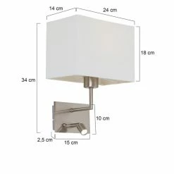 Steinhauer Mexlite Wandleuchte LED Beige, 1-flammig -Wandleuchten Verkaufsgeschäft steinhauer mexlite wandleuchte 1472st 5