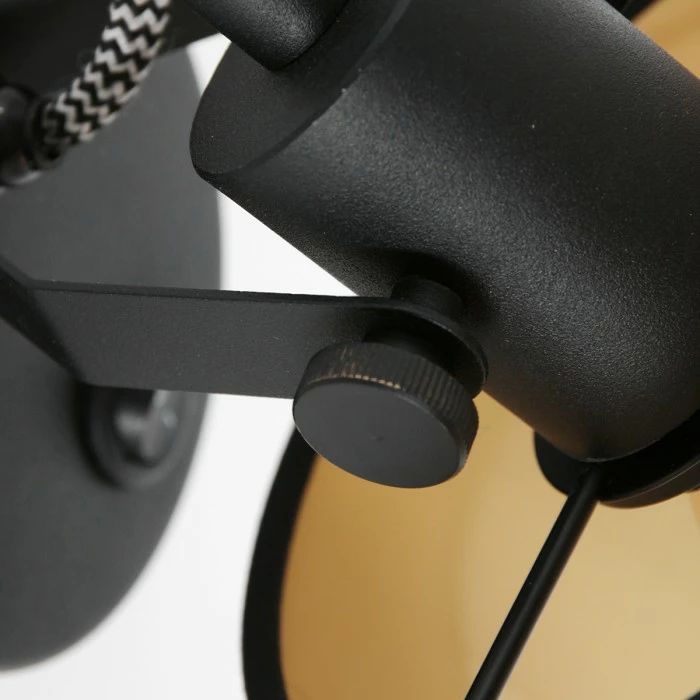 Steinhauer Ornoir Wandleuchte Schwarz, 1-flammig 4 Steinhauer Ornoir Wandleuchte Schwarz, 1-flammig – Bild 4