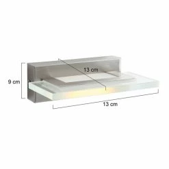 Steinhauer Plato Wandleuchte LED Edelstahl, 1-flammig -Wandleuchten Verkaufsgeschäft steinhauer plato wandleuchte 7994st 8