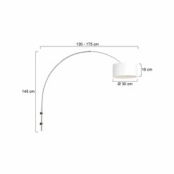 Steinhauer Sparkled Light Wandleuchte Stahl gebürstet, 1-flammig -Wandleuchten Verkaufsgeschäft steinhauer sparkled light wandleuchte 8142st 5