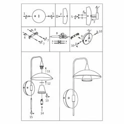 Steinhauer Tallerken Wandleuchte LED Edelstahl, Weiß, 1-flammig -Wandleuchten Verkaufsgeschäft steinhauer tallerken wandleuchte 2656st 4