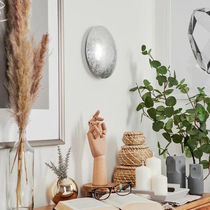 Hofstein Storkyro Wandleuchte LED Silber, 1-flammig 2 Hofstein Storkyro Wandleuchte LED Silber, 1-flammig – Bild 2