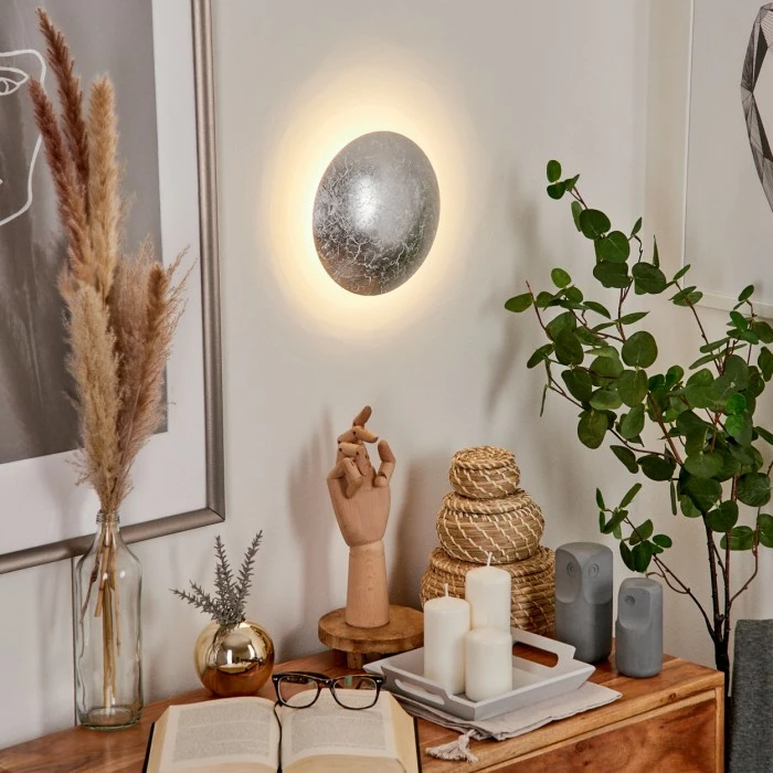 Hofstein Storkyro Wandleuchte LED Silber, 1-flammig 7 Hofstein Storkyro Wandleuchte LED Silber, 1-flammig – Bild 7