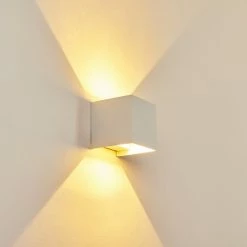 Hofstein Strandaa Wandleuchte LED Weiß, 2-flammig -Wandleuchten Verkaufsgeschäft strandaa wandleuchte h3438237 6