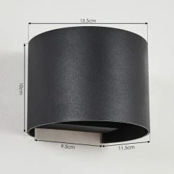 Hofstein Strandaa Wandleuchte LED Schwarz, 2-flammig 15 Hofstein Strandaa Wandleuchte LED Schwarz, 2-flammig -Wandleuchten Verkaufsgeschäft strandaa wandleuchte h3438251 3