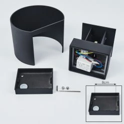 Hofstein Strandaa Wandleuchte LED Schwarz, 2-flammig 16 Hofstein Strandaa Wandleuchte LED Schwarz, 2-flammig -Wandleuchten Verkaufsgeschäft strandaa wandleuchte h3438251 4