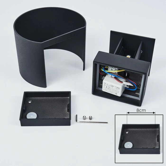 Hofstein Strandaa Wandleuchte LED Schwarz, 2-flammig 5 Hofstein Strandaa Wandleuchte LED Schwarz, 2-flammig – Bild 5