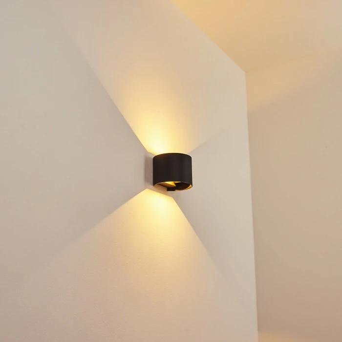 Hofstein Strandaa Wandleuchte LED Schwarz, 2-flammig 7 Hofstein Strandaa Wandleuchte LED Schwarz, 2-flammig – Bild 7