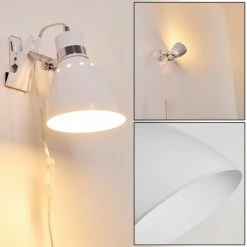 Hofstein Stranderott Klemmleuchte Weiß, 1-flammig