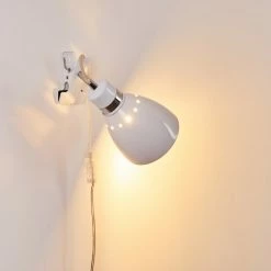 Hofstein Stranderott Klemmleuchte Weiß, 1-flammig -Wandleuchten Verkaufsgeschäft stranderott klemmleuchte h3288900 do1 11