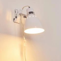 Hofstein Stranderott Klemmleuchte Weiß, 1-flammig -Wandleuchten Verkaufsgeschäft stranderott klemmleuchte h3288900 do1 2