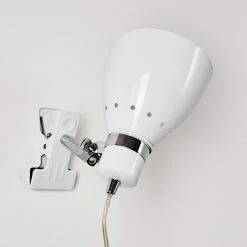 Hofstein Stranderott Klemmleuchte Weiß, 1-flammig -Wandleuchten Verkaufsgeschäft stranderott klemmleuchte h3288900 do1 8