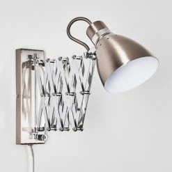 Hofstein Stranderott Wandleuchte Chrom, Edelstahl, 1-flammig -Wandleuchten Verkaufsgeschäft stranderott wandleuchte h3288764 do1 13