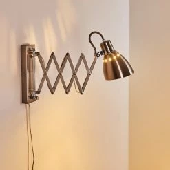 Hofstein Stranderott Wandleuchte Chrom, Edelstahl, 1-flammig -Wandleuchten Verkaufsgeschäft stranderott wandleuchte h3288764 do1 19