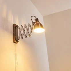 Hofstein Stranderott Wandleuchte Chrom, Edelstahl, 1-flammig -Wandleuchten Verkaufsgeschäft stranderott wandleuchte h3288764 do1 2