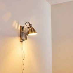 Hofstein Stranderott Wandleuchte Chrom, Edelstahl, 1-flammig -Wandleuchten Verkaufsgeschäft stranderott wandleuchte h3288764 do1 23