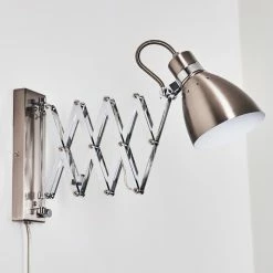 Hofstein Stranderott Wandleuchte Chrom, Edelstahl, 1-flammig -Wandleuchten Verkaufsgeschäft stranderott wandleuchte h3288764 do1 24