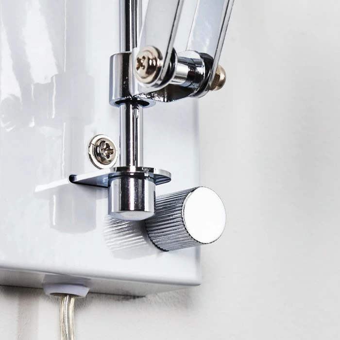 Hofstein Stranderott Wandleuchte Chrom, Weiß, 1-flammig 11 Hofstein Stranderott Wandleuchte Chrom, Weiß, 1-flammig – Bild 11