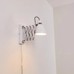 Hofstein Stranderott Wandleuchte Chrom, Weiß, 1-flammig 38 Hofstein Stranderott Wandleuchte Chrom, Weiß, 1-flammig -Wandleuchten Verkaufsgeschäft stranderott wandleuchte h3288788 do1 12