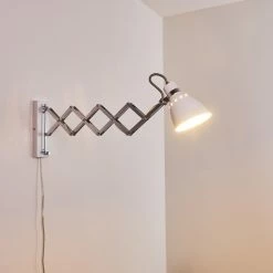 Hofstein Stranderott Wandleuchte Chrom, Weiß, 1-flammig 42 Hofstein Stranderott Wandleuchte Chrom, Weiß, 1-flammig -Wandleuchten Verkaufsgeschäft stranderott wandleuchte h3288788 do1 16