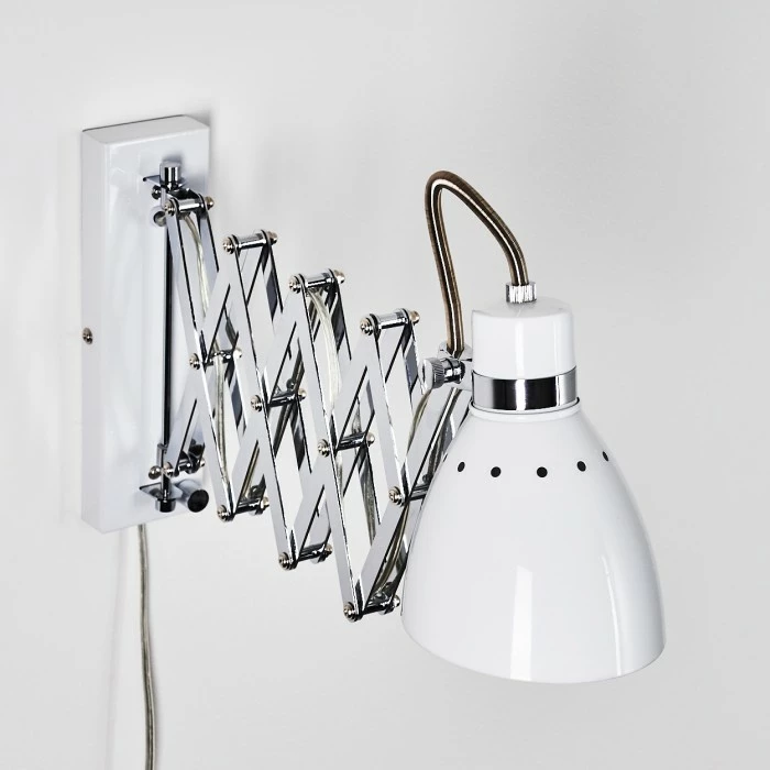 Hofstein Stranderott Wandleuchte Chrom, Weiß, 1-flammig 6 Hofstein Stranderott Wandleuchte Chrom, Weiß, 1-flammig – Bild 6