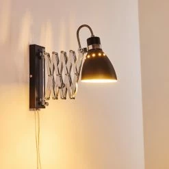 Hofstein Stranderott Wandleuchte Chrom, Schwarz, 1-flammig 36 Hofstein Stranderott Wandleuchte Chrom, Schwarz, 1-flammig -Wandleuchten Verkaufsgeschäft stranderott wandleuchte h3288801 do1 11