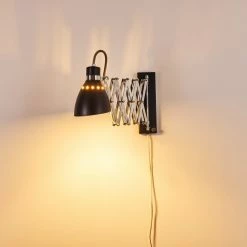 Hofstein Stranderott Wandleuchte Chrom, Schwarz, 1-flammig 39 Hofstein Stranderott Wandleuchte Chrom, Schwarz, 1-flammig -Wandleuchten Verkaufsgeschäft stranderott wandleuchte h3288801 do1 14